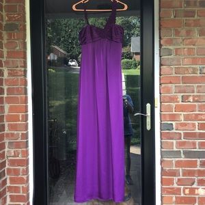 Purple BCBG evening gown